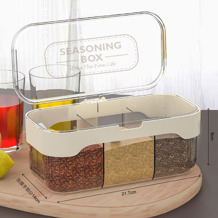 三格調(diào)味盒(12PCS/內(nèi)