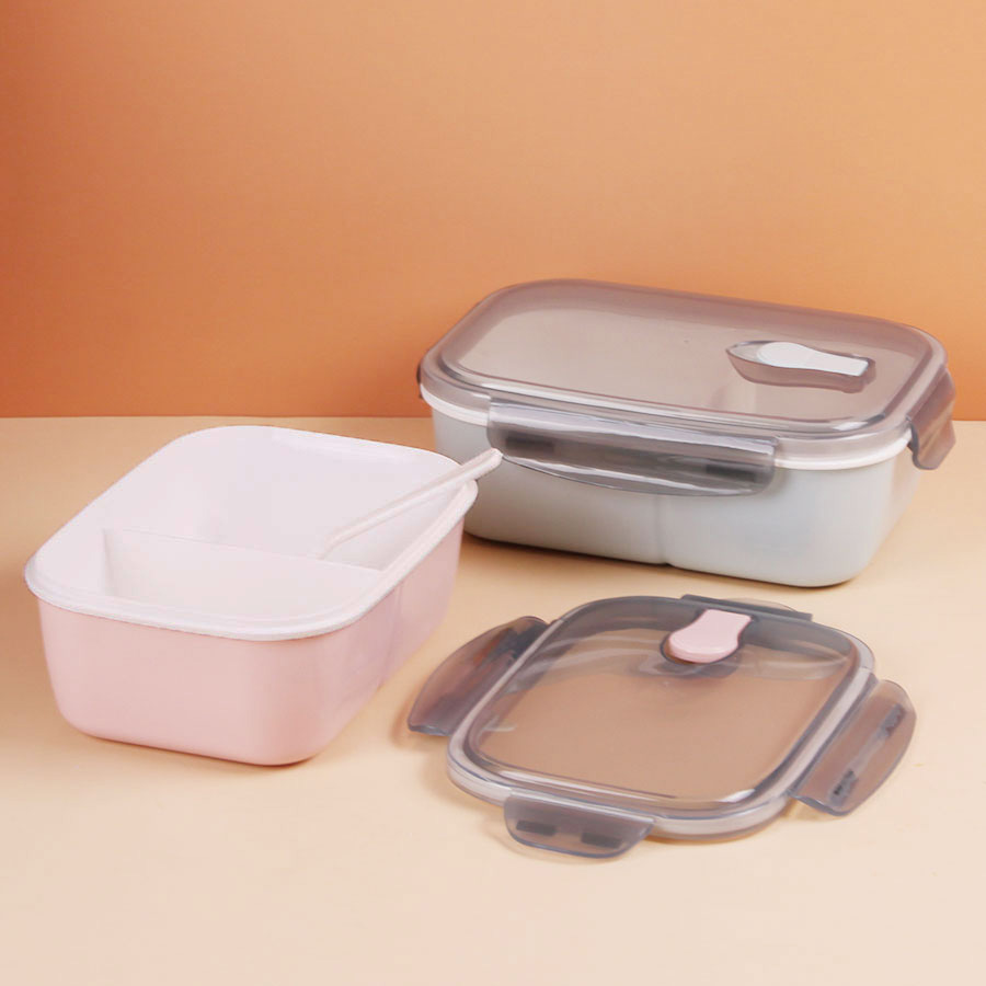 小簡(jiǎn)方形抗菌飯盒1000